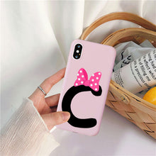 Load image into Gallery viewer, Letter Silicone IPhone Case